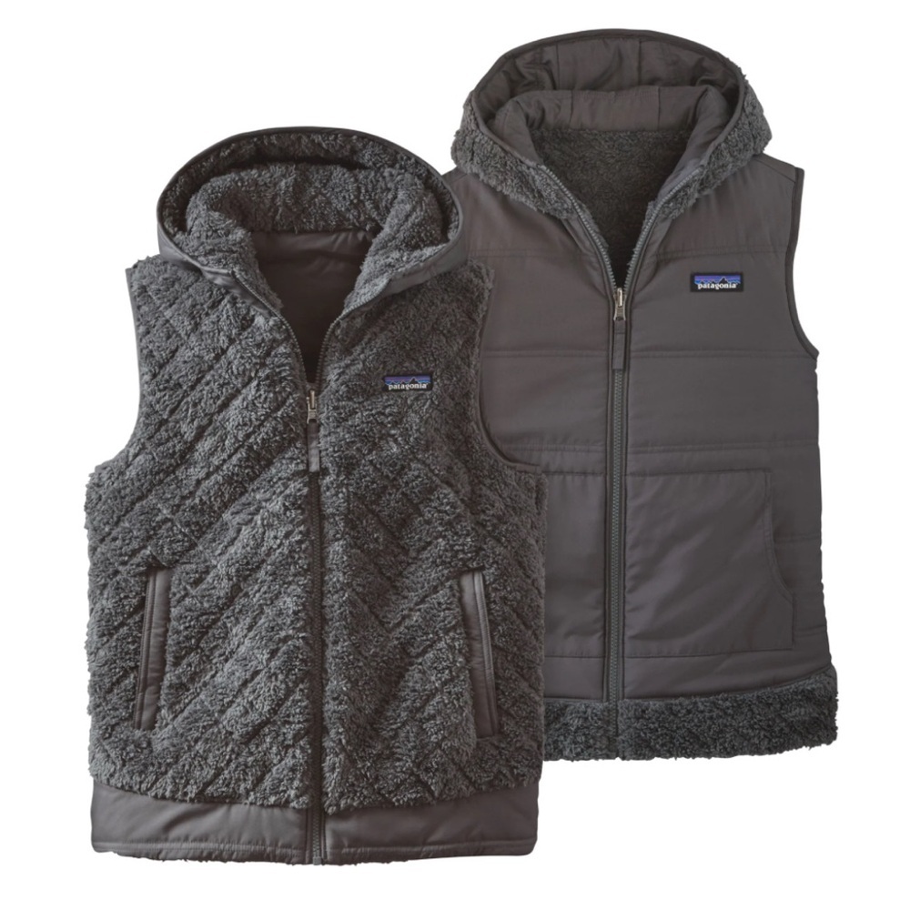 Patagonia Woman’s Los Gatos Hooded / reversible Vest. EUC size medium
